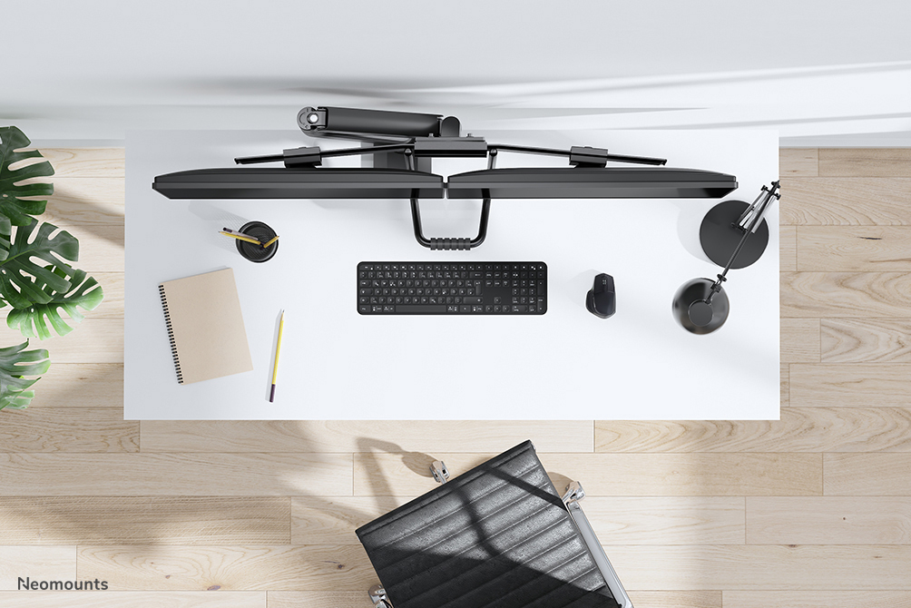 Neomounts DS75-450BL2 Monitor arm 17-32" - gas spring - Topfix - 180°-stop